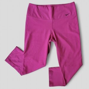 Nike Dri-Fit S Raspberry Pink One Legend Barbiecore Athletic Cropped Leggings